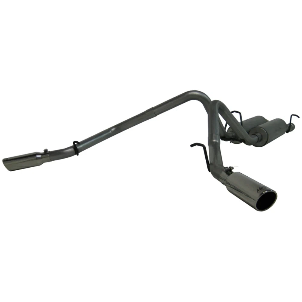Fits 2007 Silverado 2500 HD Classic 2 1_2_ Cat Back Dual Split Side-S5012AL